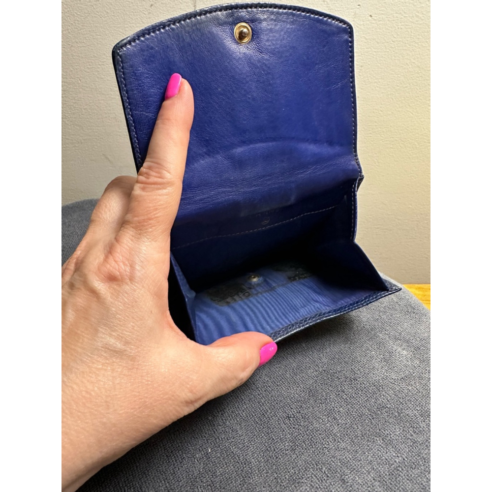Chanel Blue Caviar Leather Small Snap Wallet - Picture 8 of 12